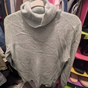 *Charter Club Women's Light Gray Cowl Neck Sweater